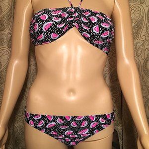 OB WATERMELON BLACK POLKA DOT BIKINI SIZE MEDIUM